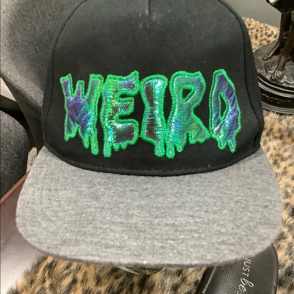 CANT EVEN SLIDES AND WEIRD SNAP BACK CAP - Picture 2 of 10